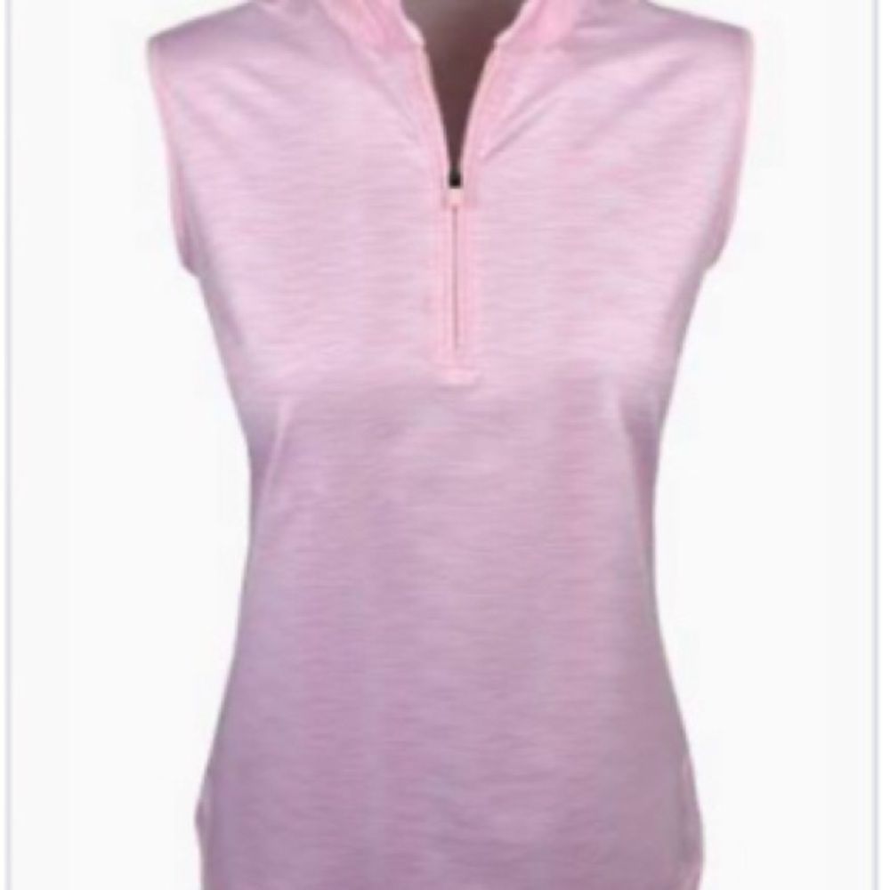 Snake Eyes Elegant Pink Zip-Up Women's Tank Top